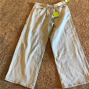 Light Blue Wide-Leg Jeans